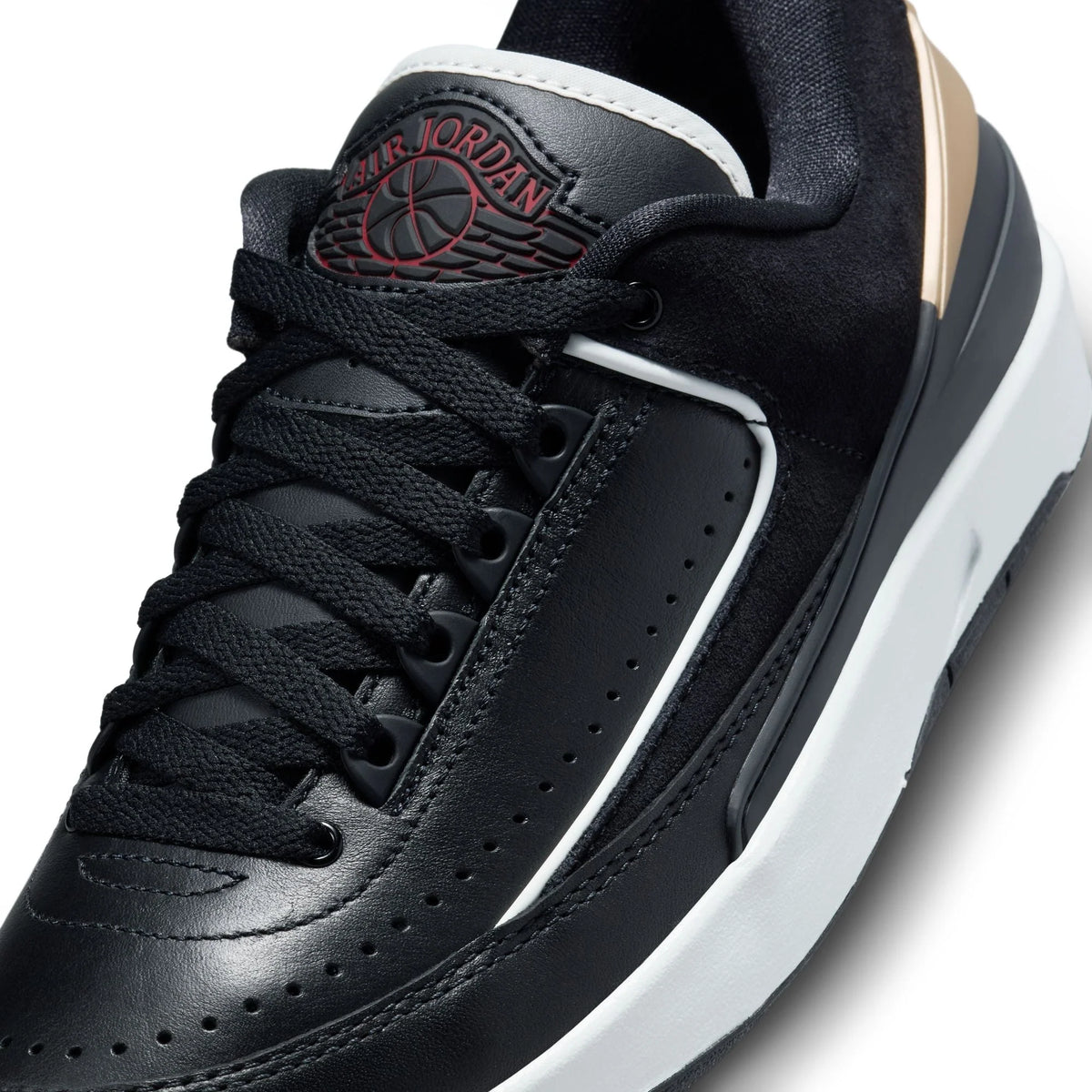 Women's  2 Retro Low - "Black/Varsity Red"