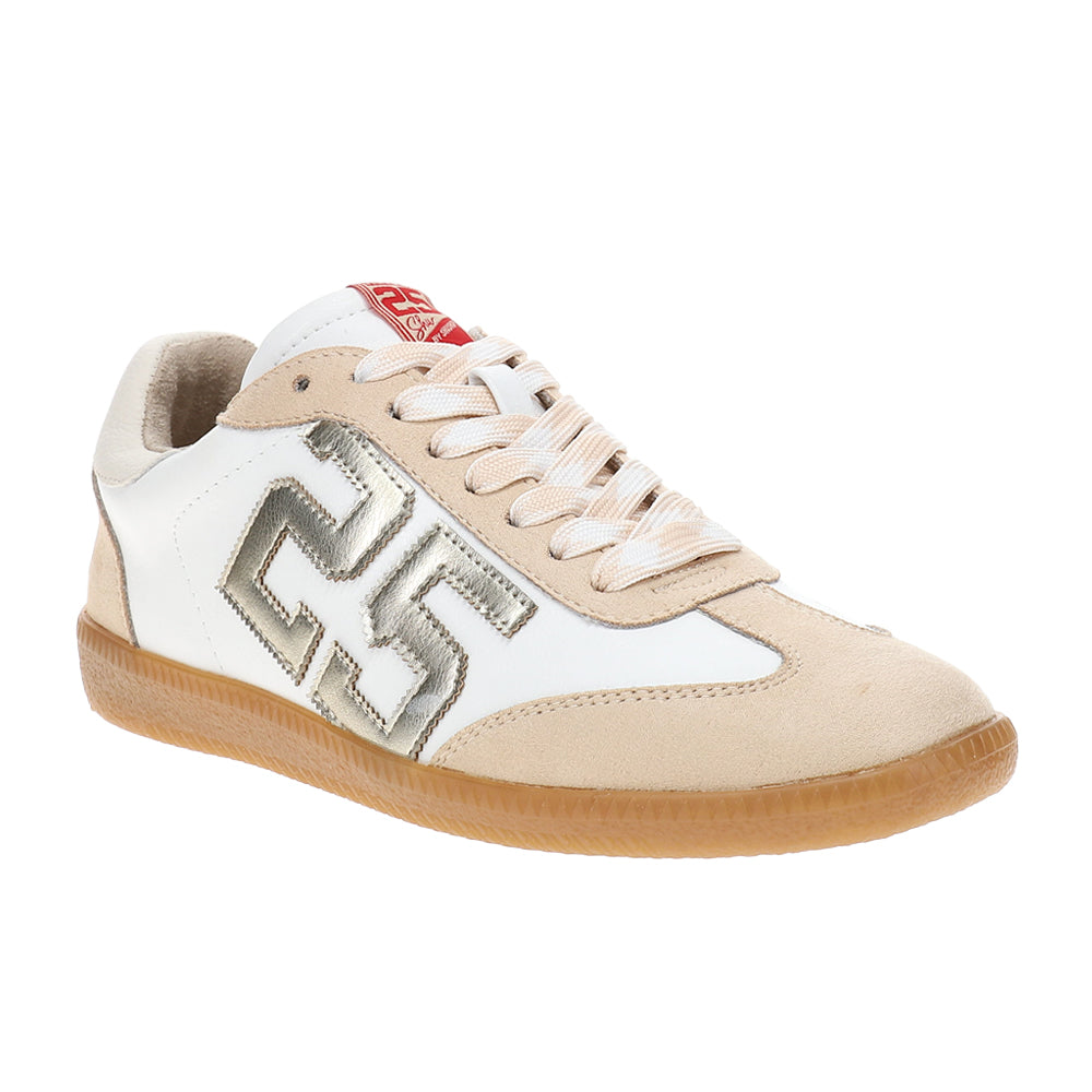 Retro 25 Metallic Lace Up Sneakers