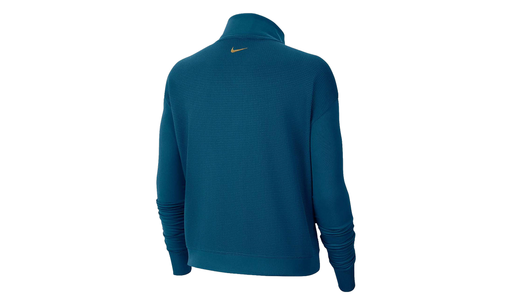 Icon Clash Midlayer Insulated Half Zip Top WMNS"Valerian Blue/ Metallic Gold" CZ1624 460