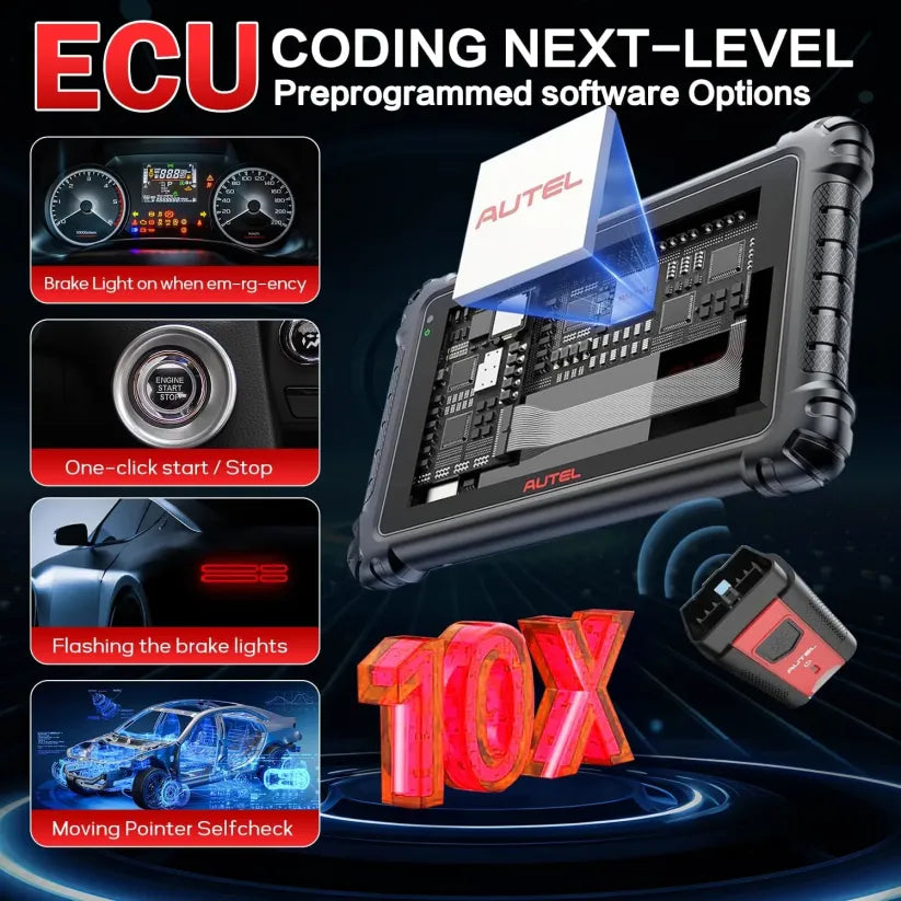 🔥[Hot sale]🔥Autel MS906MAX 2026 Pro All‑Systems Automotive Diagnostic Scanner, 3000+ Active Tests 40+ Service Functions 10 Inch OBD2 Car Scan Tool