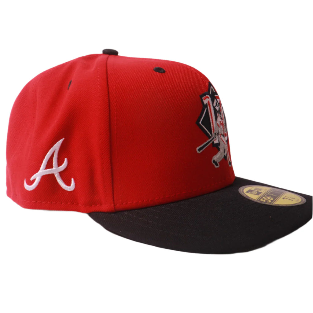 New Era 59Fifty Atlanta Braves "Batter" Fitted - Red/Navy