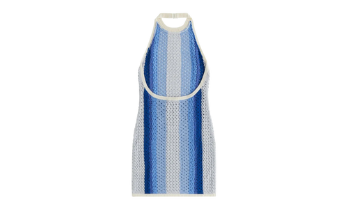 Crochet Knit Anya Mini Dress "Kyanite" KITH10