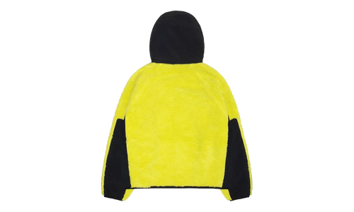 Sherpa Paneled Hooded Jacket "Lime" STUS393
