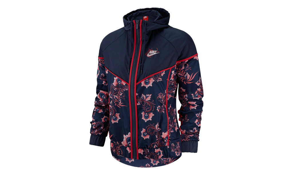 Floral Print Jacket WMNS"Blue" 922188 471