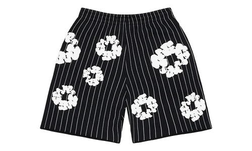 Pinstripe Wreath Sweatshorts "Black" DT538