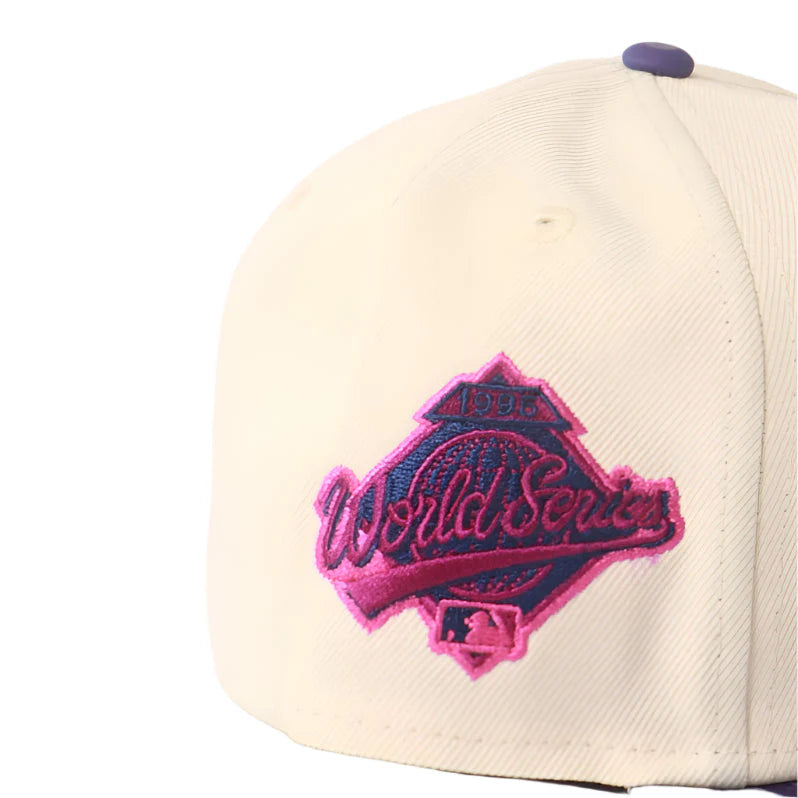 New Era 59Fifty 95' Atlanta Braves Color Develop Fitted - Purple/Off White