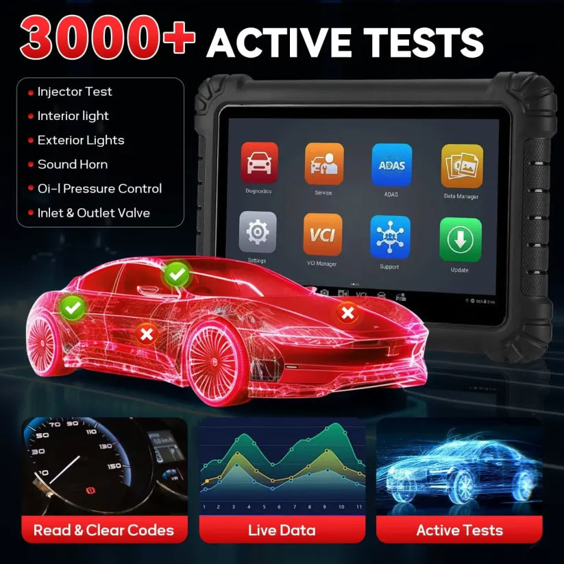 🔥[Hot sale]🔥Autel MS906MAX 2026 Pro All‑Systems Automotive Diagnostic Scanner, 3000+ Active Tests 40+ Service Functions 10 Inch OBD2 Car Scan Tool