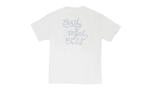 BEADED NILE RIVER T-SHIRT "White" BRC-MTPS-0004