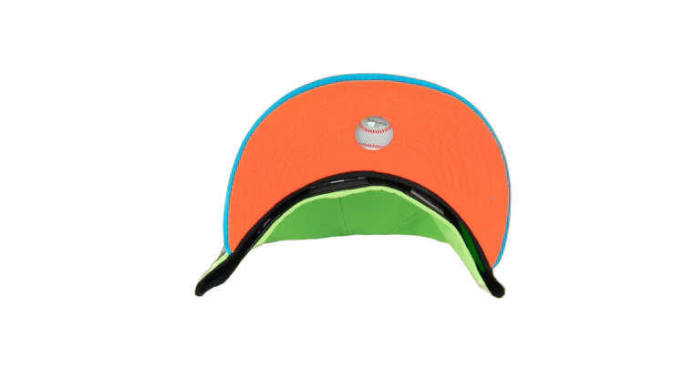 New Era 59Fifty Philadelphia Phillies 2008 World Series "Stone Age Pack" Fitted Hat - Lime Green