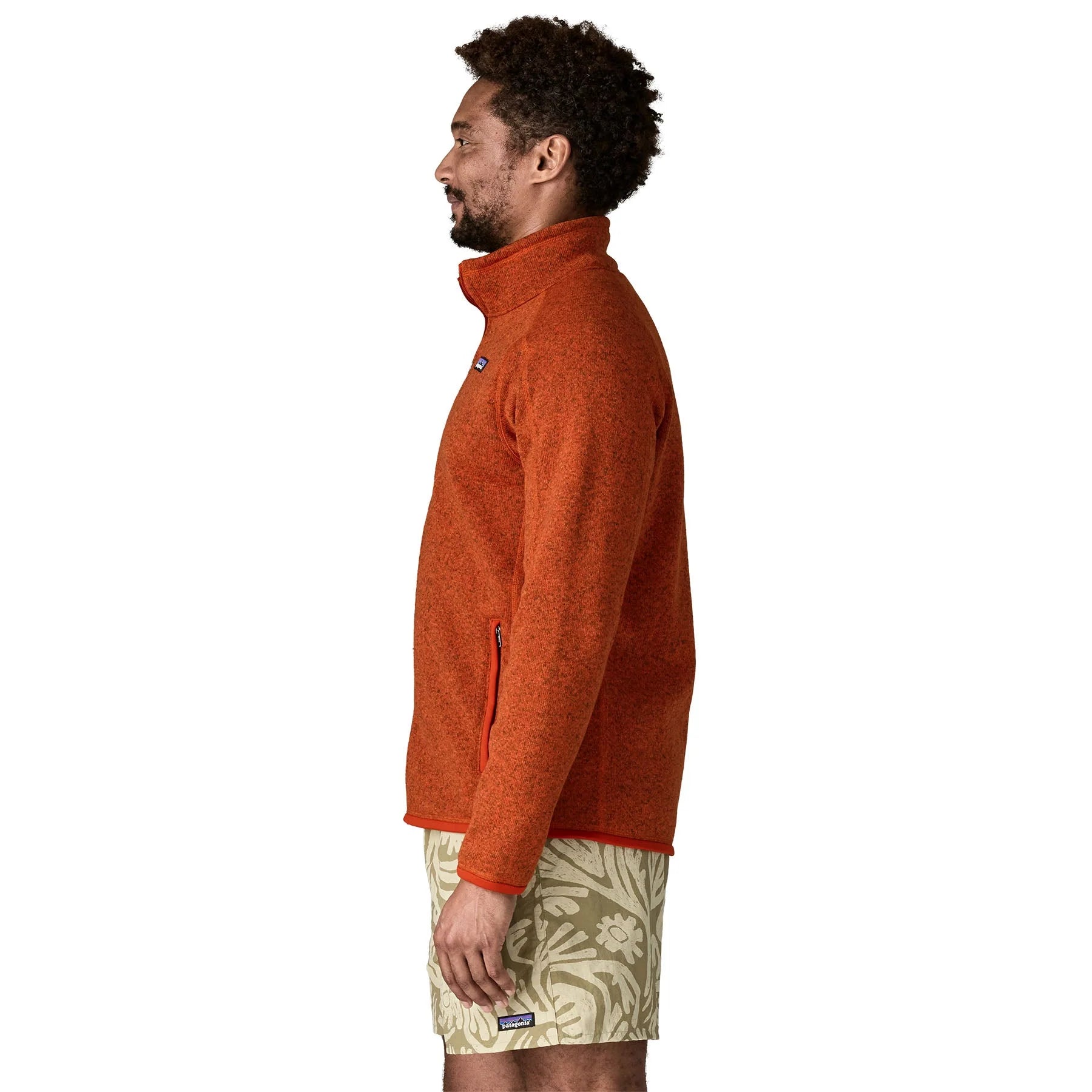 Men's Better Sweater® Fleece Jacket in Coral Orange