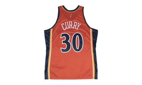 NBA Stephen Curry Authentic Jersey "2009-10 Golden State Warriors - Orange" 72263W309SCURR