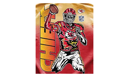 Chiefs Go Long Ombre Hoodie "Red / Yellow" WL003