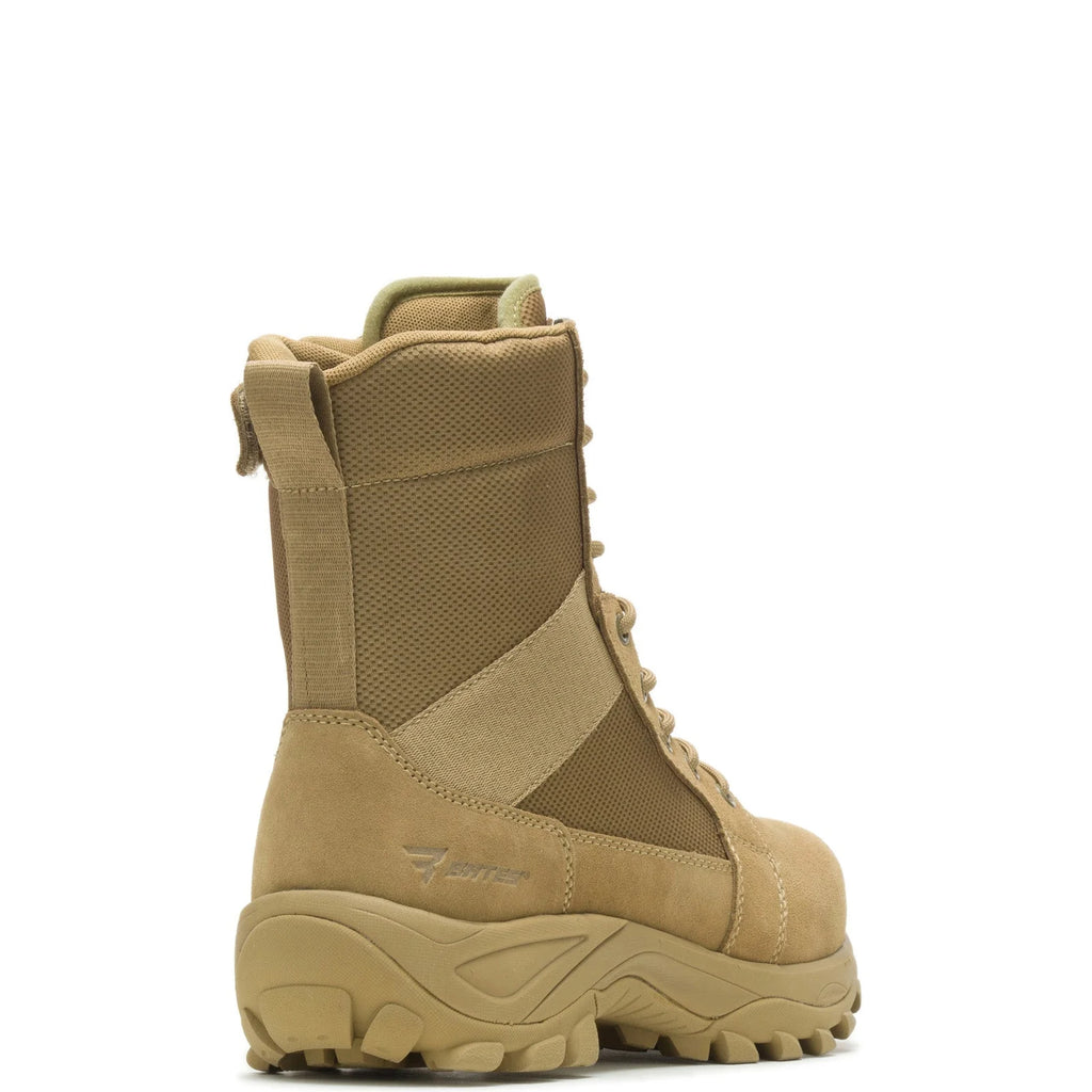 Bates Fuse Tall Zip E06511 Mens Brown Leather Lace Up Tactical Boots