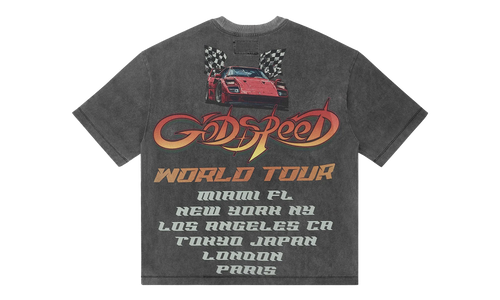 South Beach Drive Miami Superrun T-Shirt "Grey Wash" GS187