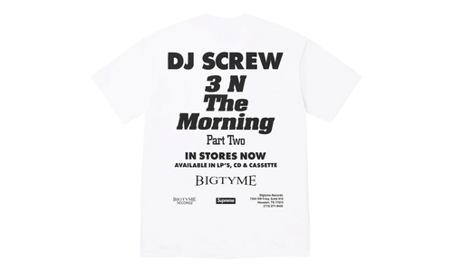 DJ Screw SUC Tee "SS26 - White" SU27364