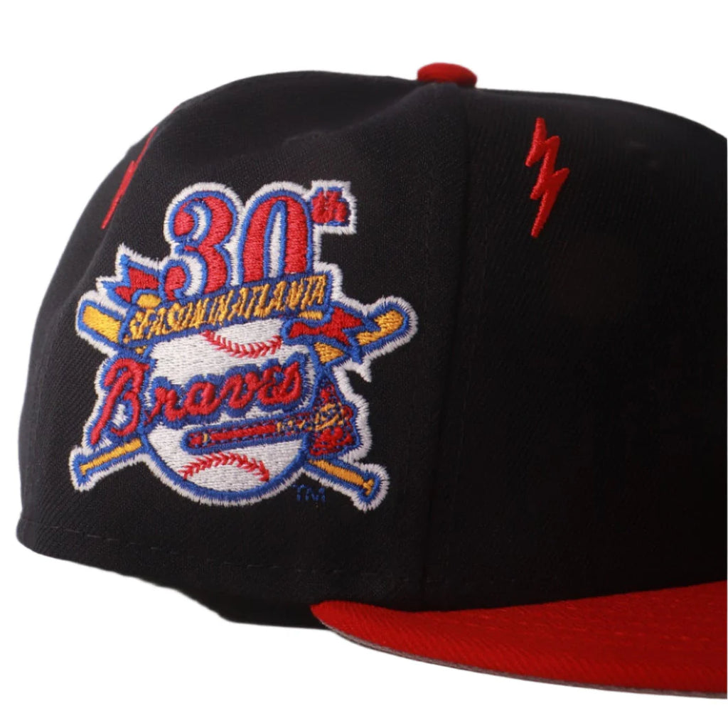 New Era x Diet Starts Monday 59Fifty Atlanta Braves Lightning Bolts Fitted  - Navy/Red