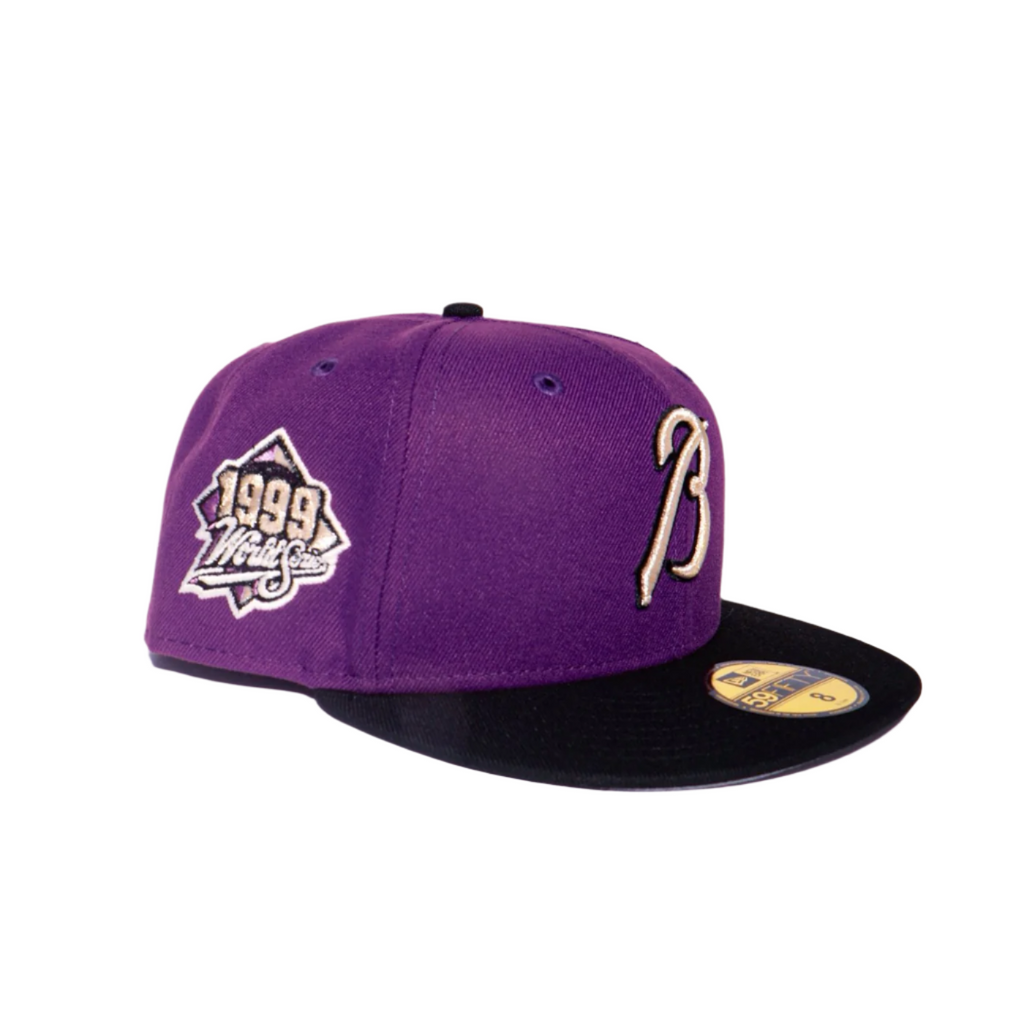 New Era 59Fifty Atlanta Braves "1999 World Series" Hat - "Purple Black"