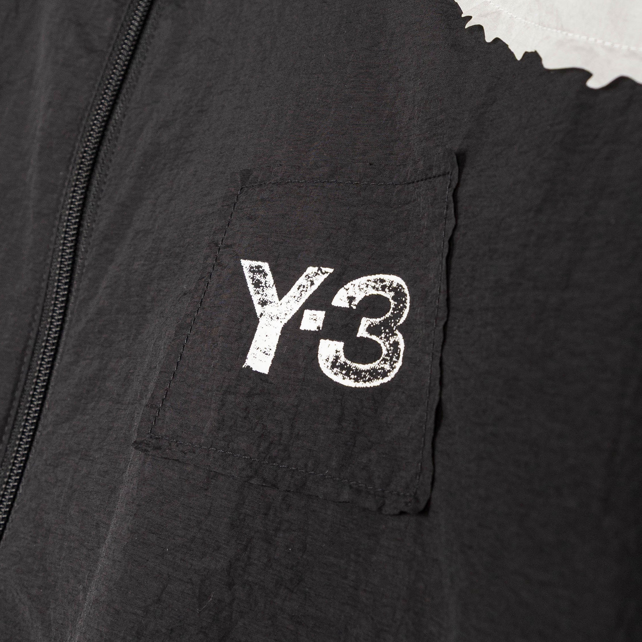 Y-3 Raw Edge 3 Stripes Nylon Shell Jacket