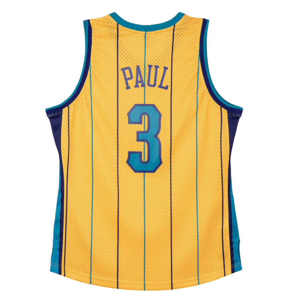 Mitchell & Ness Men's Chris Paul Gold New Orleans Hornets 2010 Classics Jersey - Gold