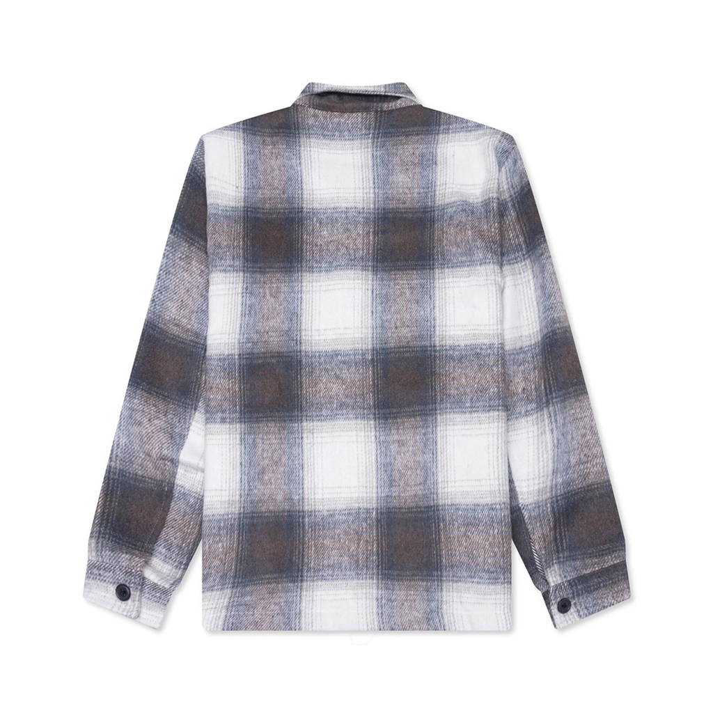 Museum of Peace & Quiet Wordmark Zip Flannel - Slate