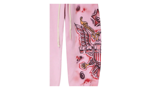 FLAG SWEATPANTS "Pink" VAL101