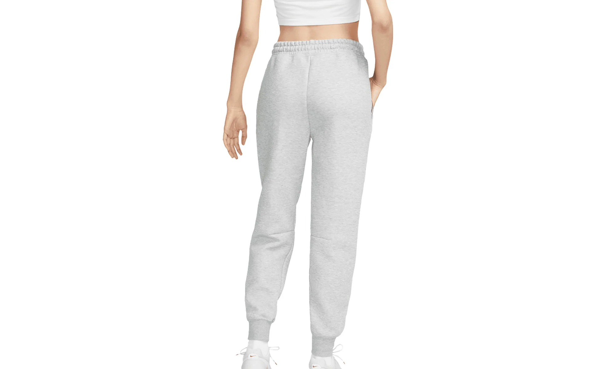 Sportswear Tech Fleece Mid-rise Joggers WMNS"Dark Grey Heather/ Black" FB8330 063