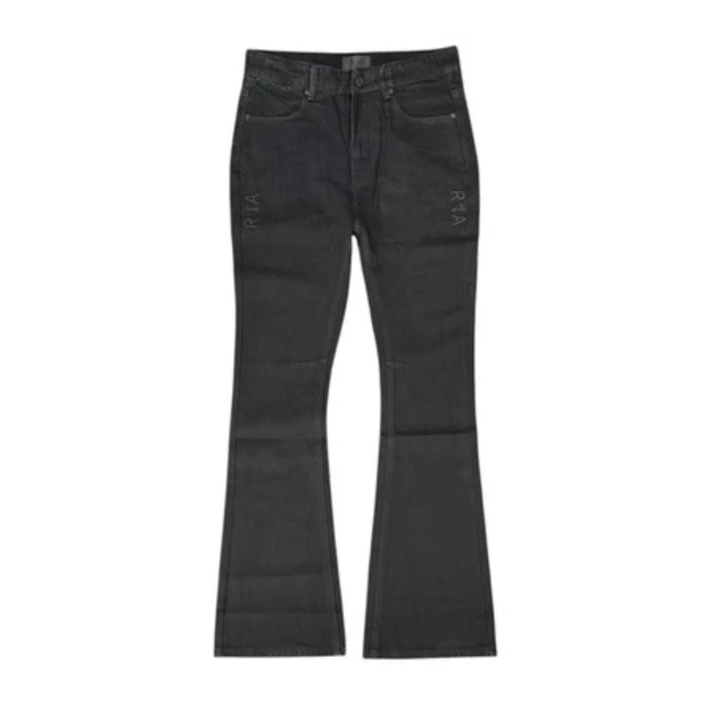 RtA Mael Flare Denim - Black Side Cross