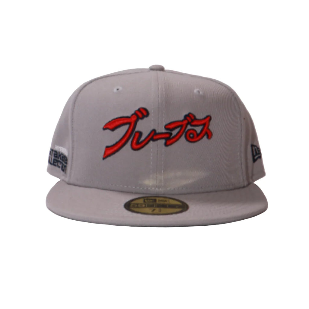 New Era 59Fifty Atlanta Braves x Hyperfly Katakana Fitted - Grey