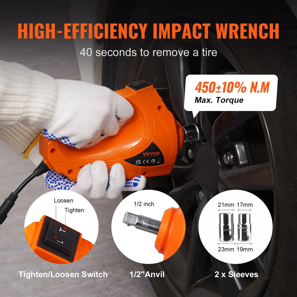 🔥[Hot sale]🔥5 Ton Electric Car Jack Kit with Impact Wrench & Air Pump Heavy‑Duty 12V Auto Emergency Tool Kit for Tire Change Roadside Vehicle Repair