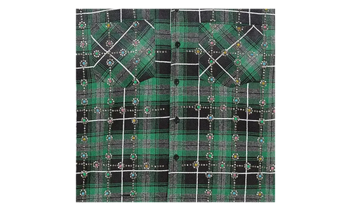 Grinch Gems Flannel "Green" VAL136