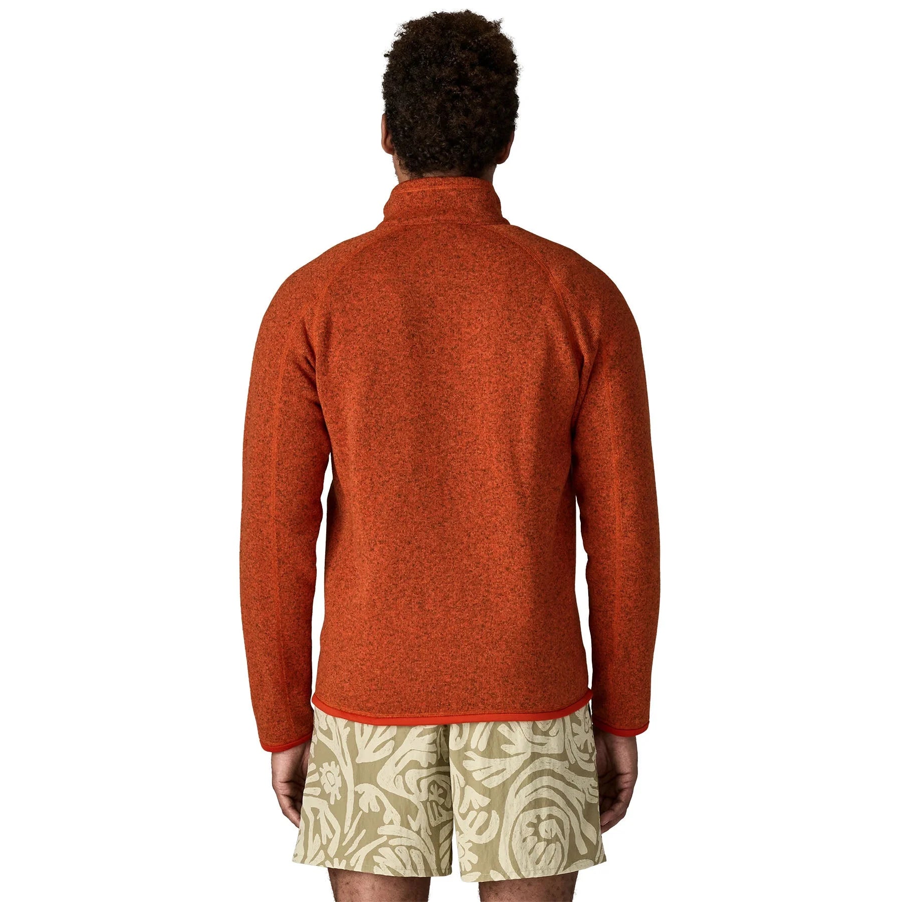 Men's Better Sweater® Fleece Jacket in Coral Orange