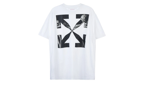 Caravag Arrow Over Short-Sleeve Tee "White" OMAA038C99JER0050110