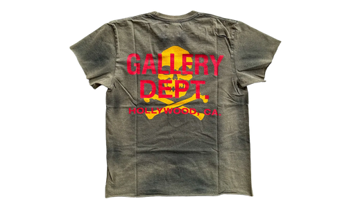 Distressed Bones T-Shirt "Faded Black" CR0P4J2N