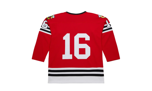 NHL Bobby Hull Dark Jersey "1960 Chicago Blackhawks - Scarlet" JY9065 CBHSCAR