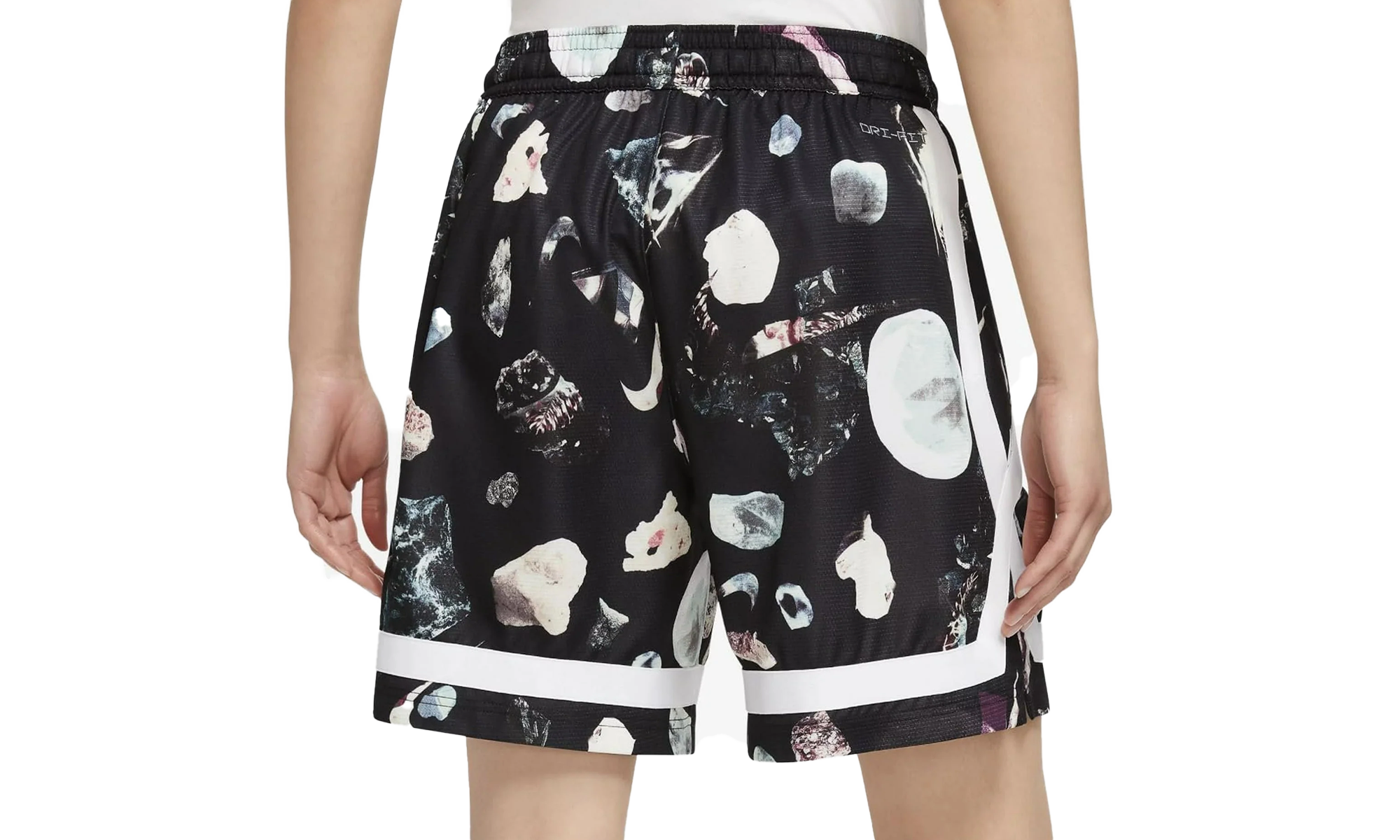 FLY CROSSOVER PRINTED BASKETBALL SHORTS REFLECTIVE WMNS"Black" DR2966 011