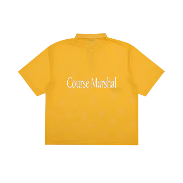 Students Course Marshal S/S Mesh Zip Polo Shirt - Gold