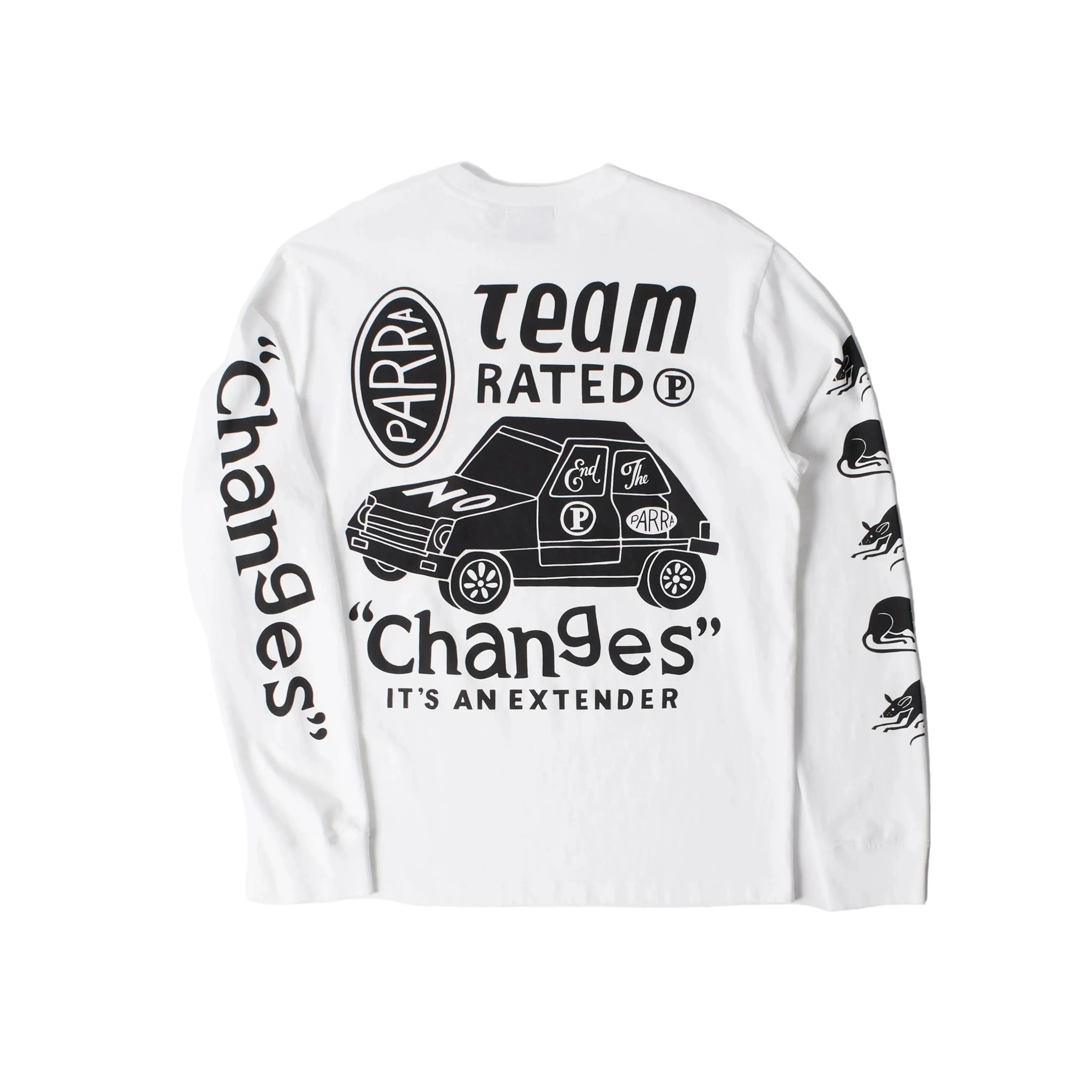 Parra "Team Changes" Long sleeve T-Shirt - White