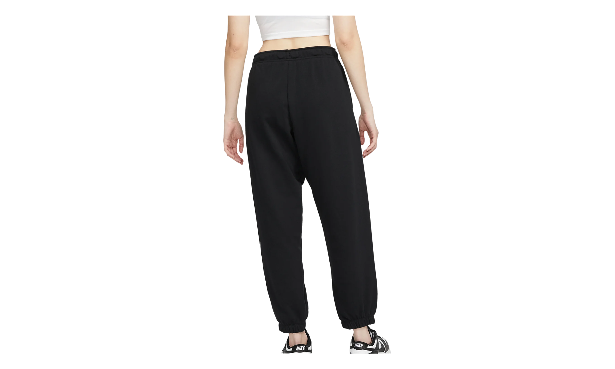 Dri-fit Swoosh Run 7/8-length Mid-rise Leggings WMNS"Black/ White" DM6307 010