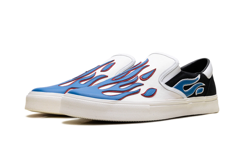 Slip On Sneakers "Flame - Black White Blue" S0F23149CL BWB