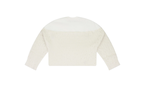 Drop Needle Crewneck Wmns "Cream" PS22WKL005_ALABASTER