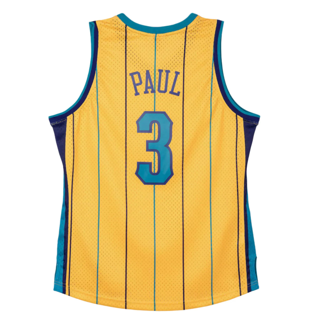 Mitchell & Ness Men's Chris Paul Gold New Orleans Hornets 2010 Classics Jersey - Gold