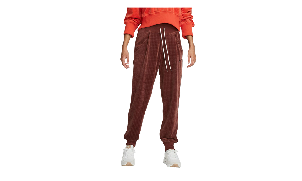 Velour High Waisted Joggers WMNS"Maroon" DV7820 231