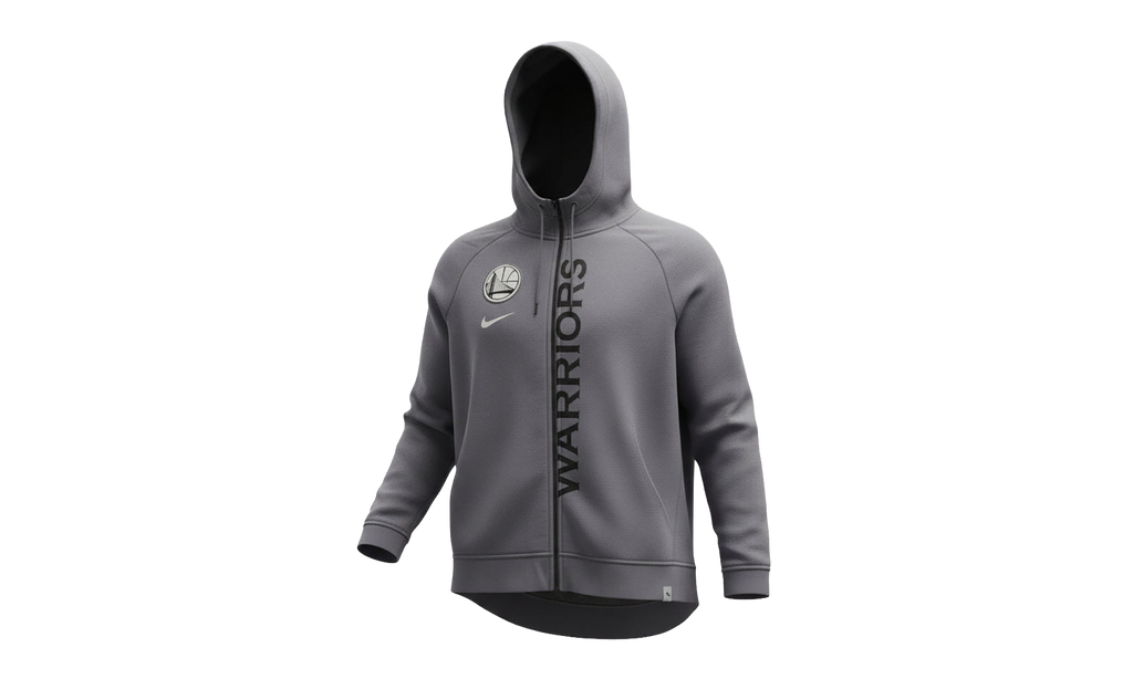 NBA Golden State Warriors Hoodie Full Zipper WMNS"Gray" 862220 036
