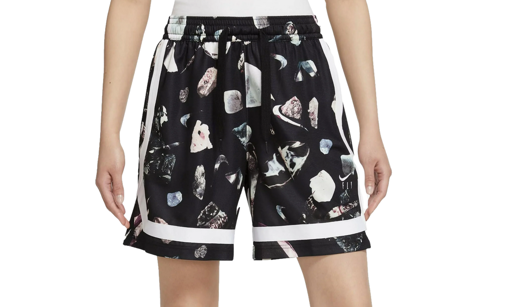 FLY CROSSOVER PRINTED BASKETBALL SHORTS REFLECTIVE WMNS"Black" DR2966 011