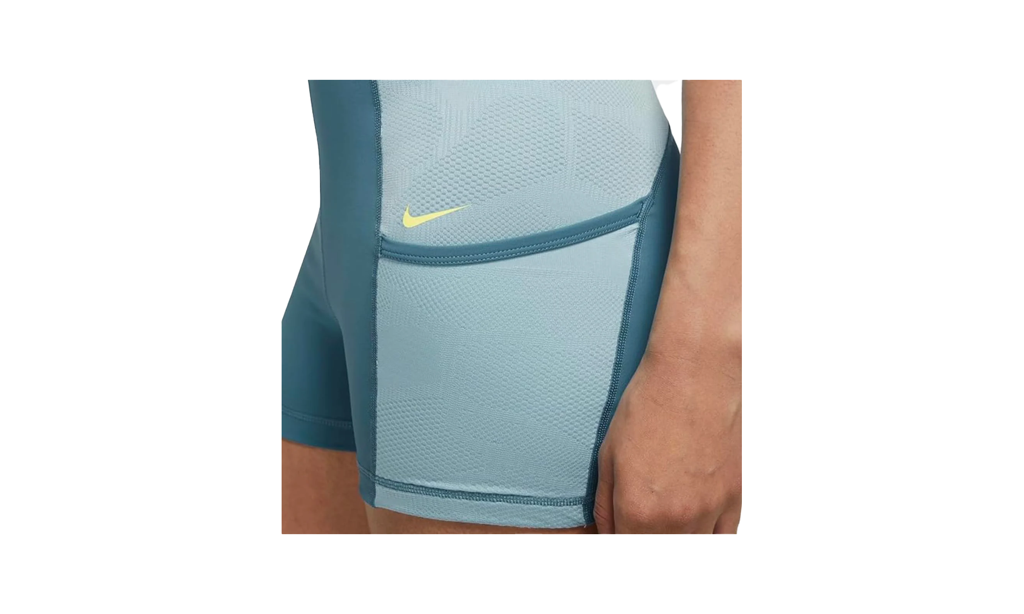 PRO HIGH-WAISTED 3" TRAINING SHORTS WITH POCKETS WMNS"Aqua/White" DX0059 440