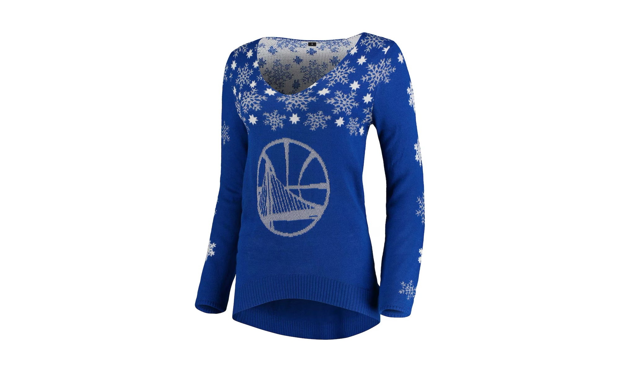 NBA Golden State Warriors V-Neck Sweater WMNS"Snowflake - Blue" STA0618 00001