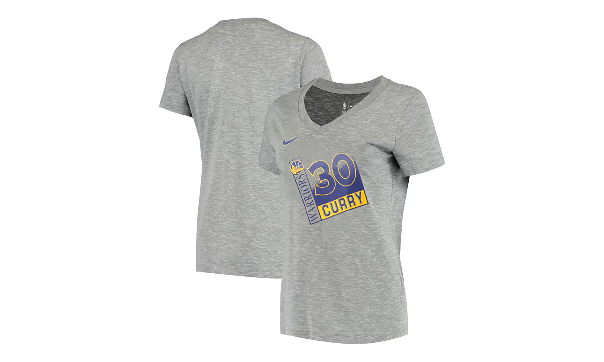 NBA GSW ESteph Curry V Neck T-Shirt WMNS"Gray" AQ5978 064