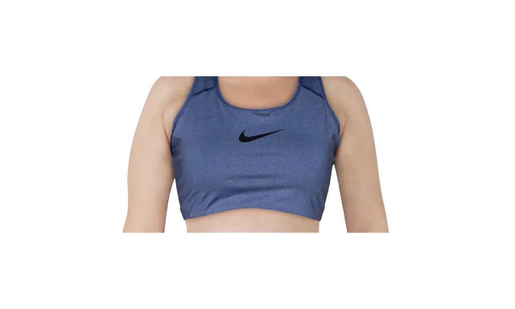 Swoosh Medium Support Non-Padded Sports Bra"Blue Lapis - Plus" BQ0973 457