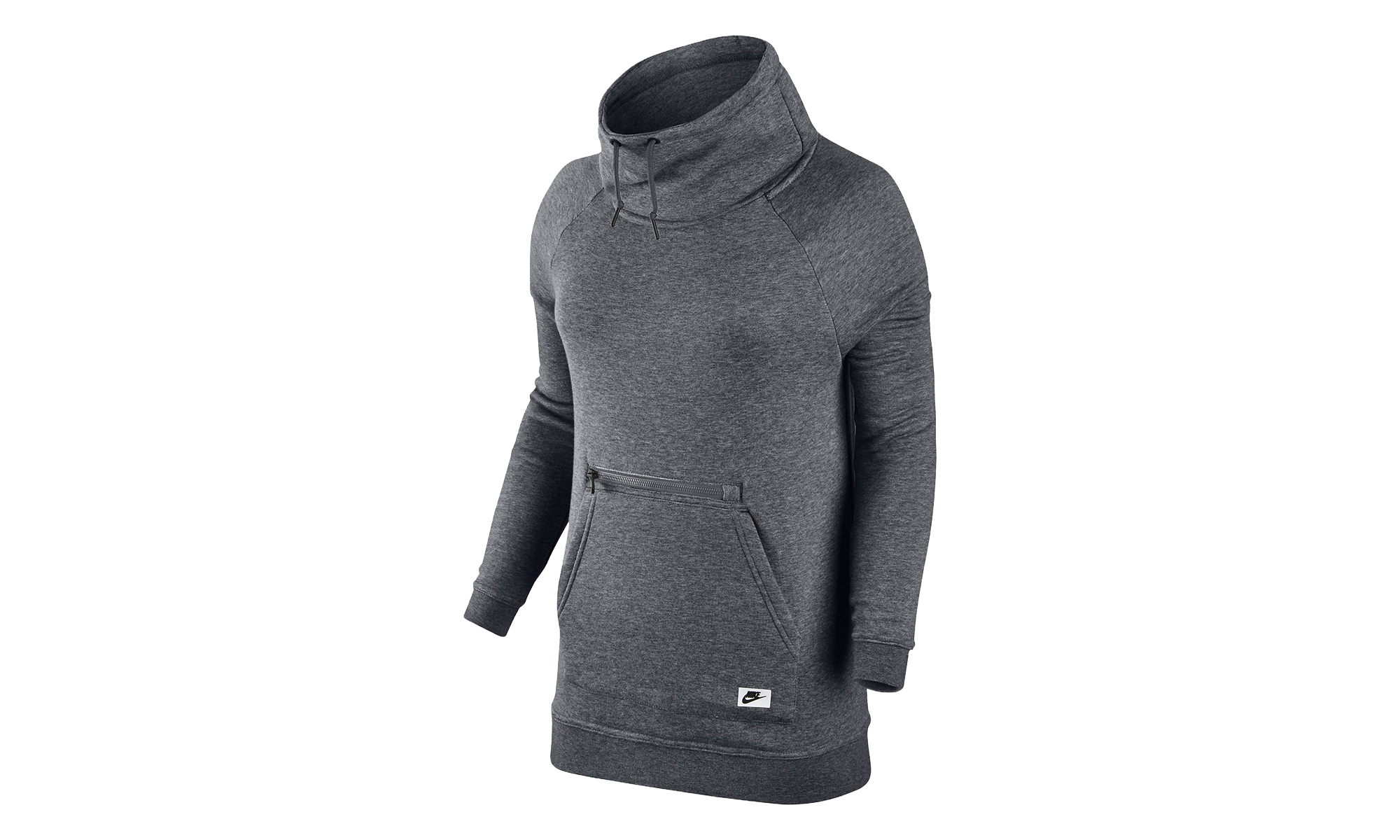 Sportswear Modern Funnel Neck Sweatshirt WMNS"Grey/ Black" 803599 091