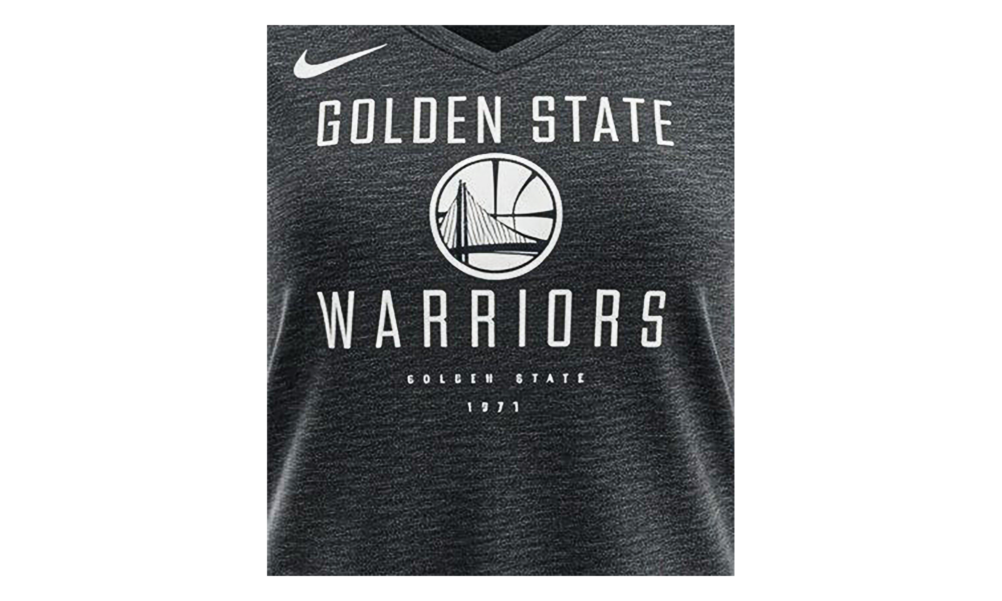NBA Golden State Warriors V Neck T-Shirt WMNS"Black" 934331 010